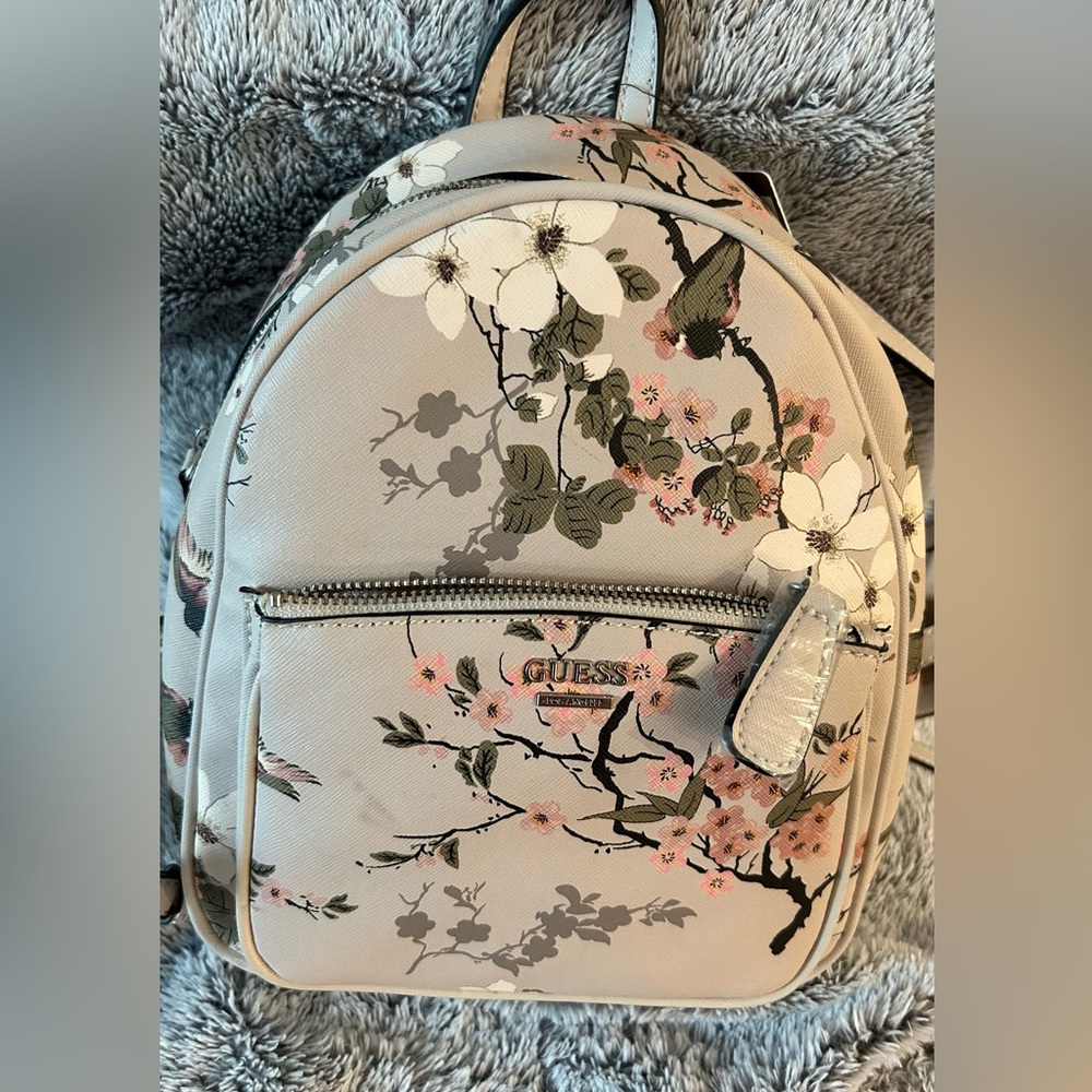 GUESS Cherry blossom with birds backpack